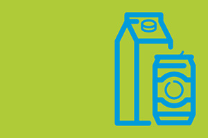 Bildbeschreibung Zwischenüberschrift (ausblenden): Eine Darstellung einer Kartonverpackung und eine Blechdose nebeneinander.