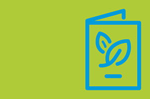 Die Darstellung eines Passes, auf dem
Blätter zu sehen sind.